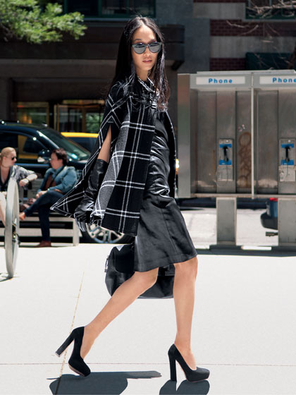 Ralph Lauren Plaid cape